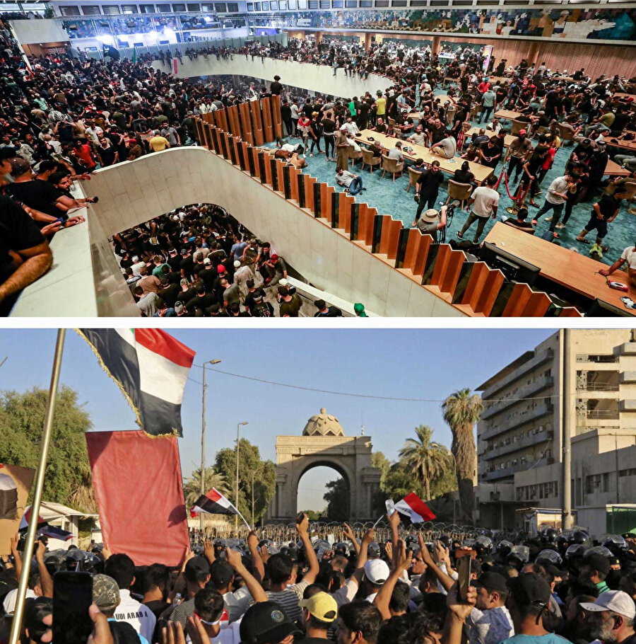 Öte yandan siyasetten çekilen Sadr Hareketi lideri Mukteda es-Sadr destekçilerinin 1 ay süren 