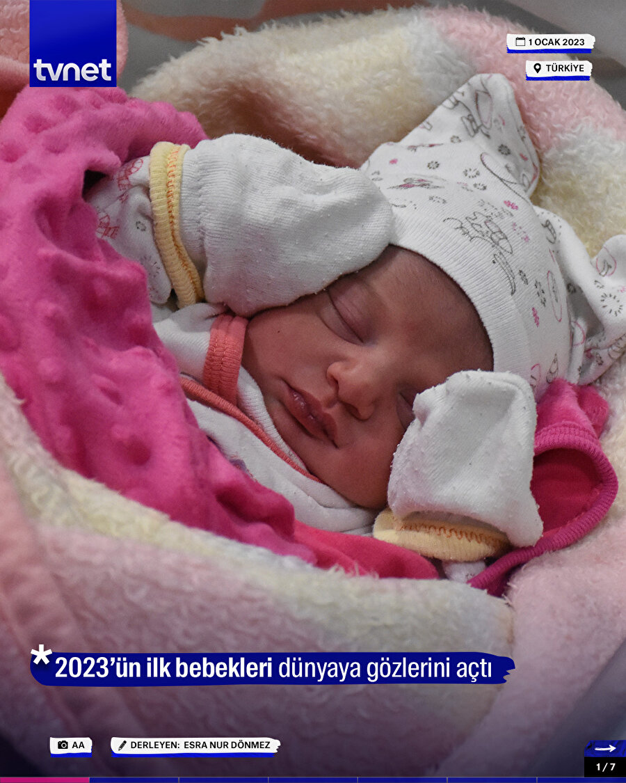 2023’ün ilk bebekleri dünyaya gözlerini açtı