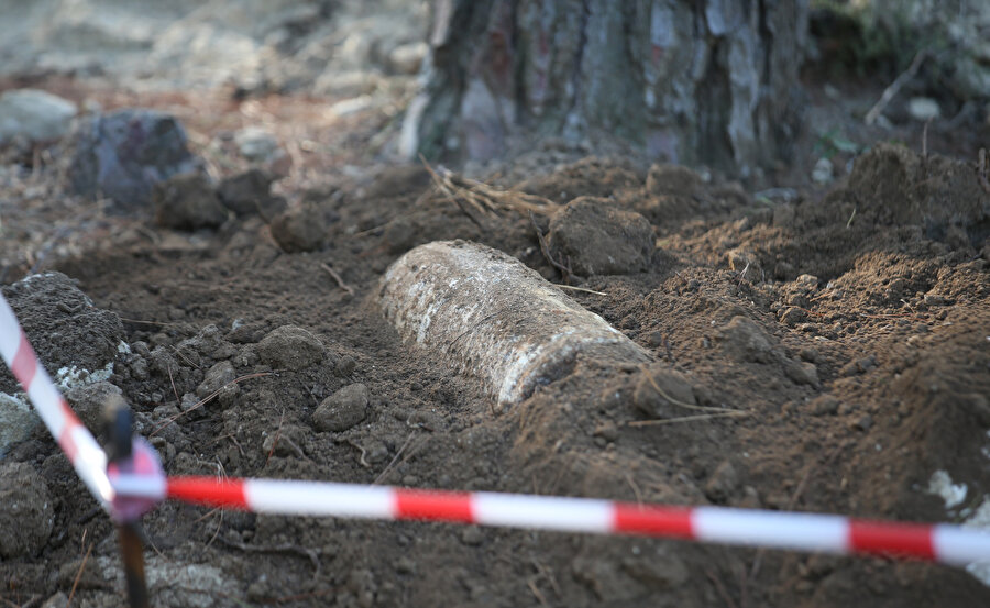 Tarihi Gelibolu Yarımadası'nda bulunan top mermisi imha edildi