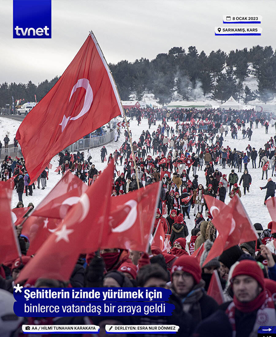 Sarıkamış Harekatı'nın 108. yılı anma yürüyüşü