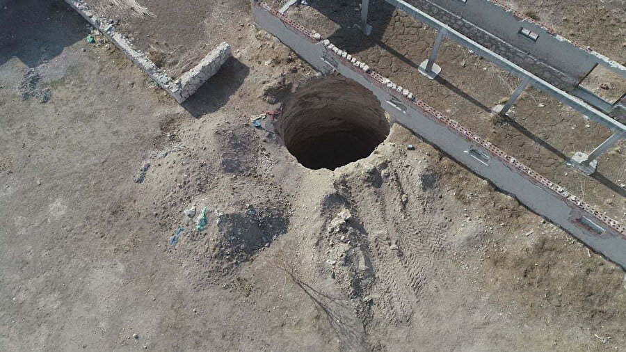 Konya'da oluşan obruk