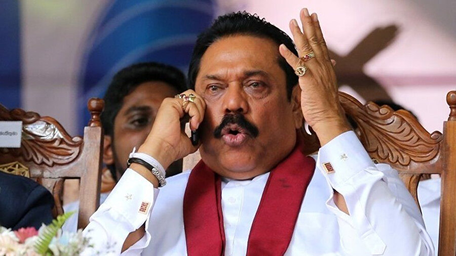 Sri Lanka’nın eski lideri Mahinda Rajapaksa.