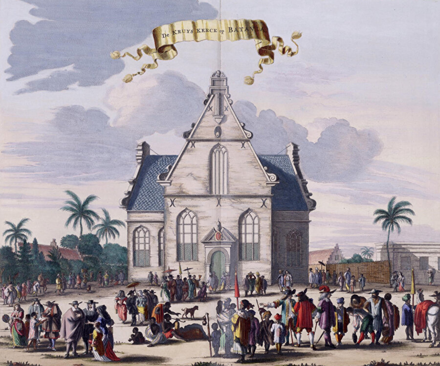 Batavia'daki Hollanda kilisesi, Hollanda Doğu Hint Adaları, 1682.