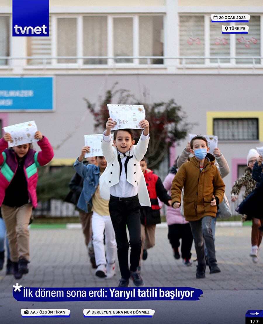 İlk dönem sona erdi: Yarıyıl tatili başlıyor