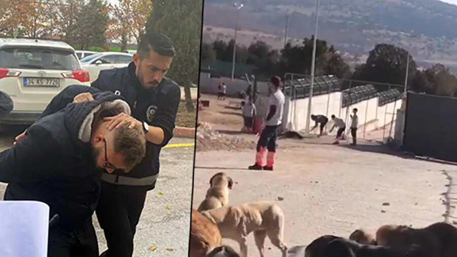 Köpeğe yapılan işkence kameralara yansımıştı