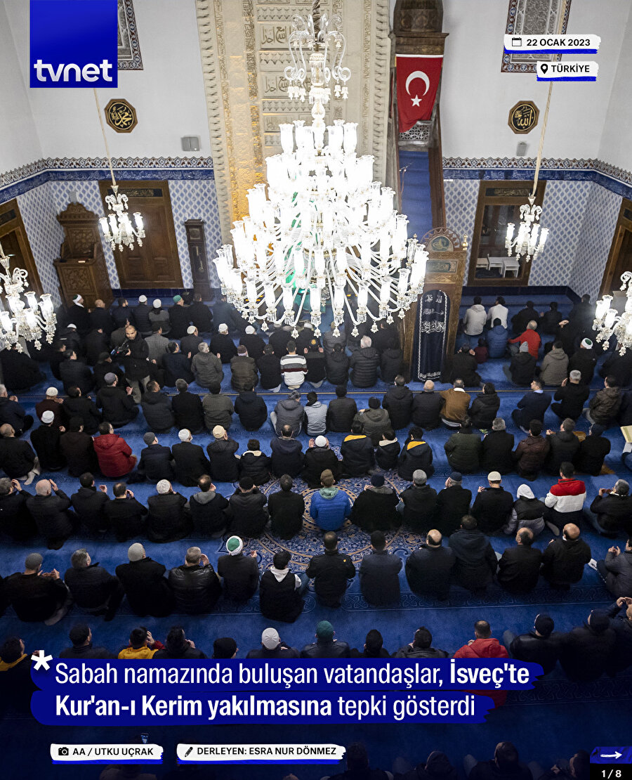 Vatandaşlar sabah namazında buluştu