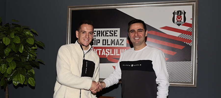 Amir Hadziahmetovic ve sportif direktör Ceyhun Kazancı