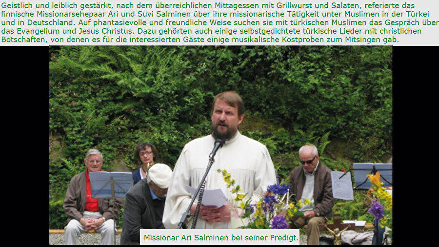 Finlandiyalı misyoner Almanya’daki Türkleri de boş geçmiyor...