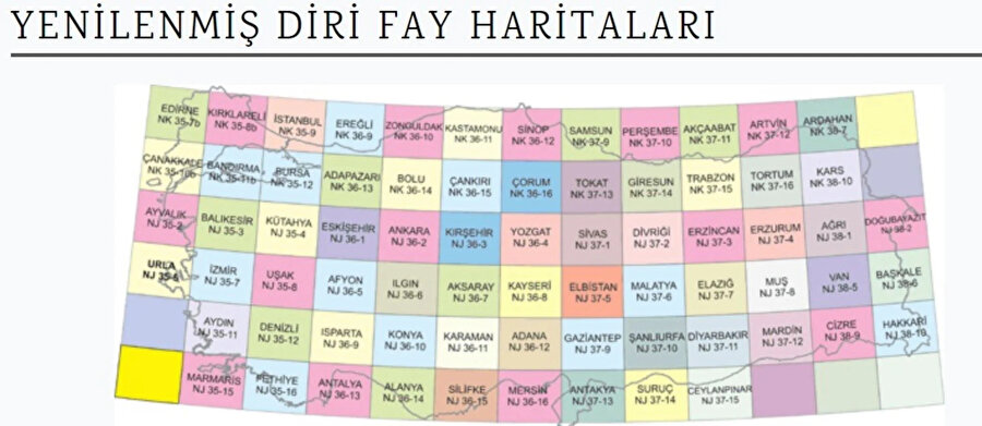 MTA yayınladı: Yenilenmiş diri fay haritaları