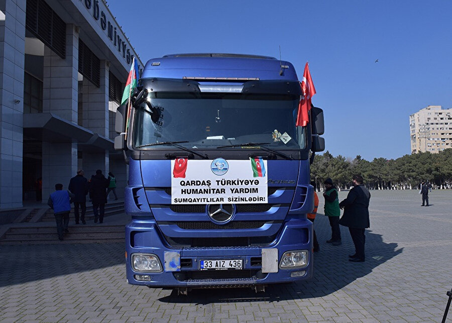 Azerbaycan’ın Sumgayit şehrinde yürütülen insani yardım