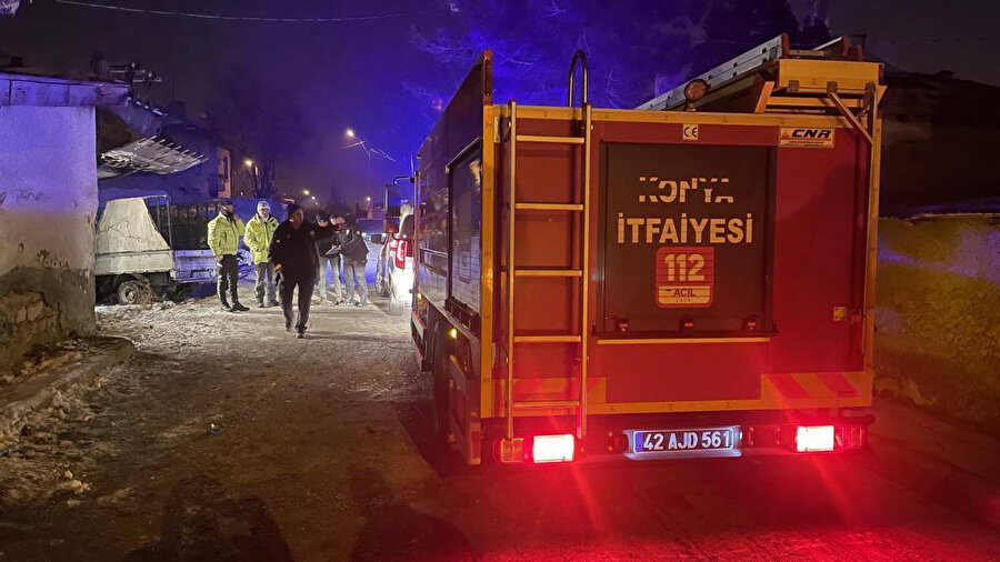 Yangın bölgesinden bir fotoğraf