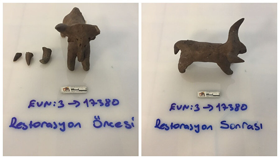 Şanlıurfa Arkeoloji Müzesinde depremde hasar gören eserler restore edildi.