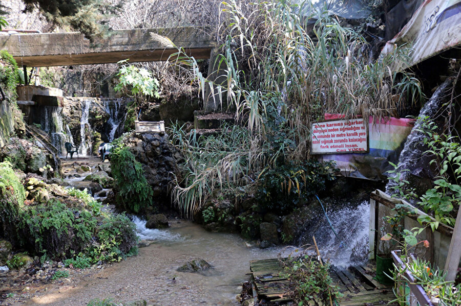 Deprem sonrası Hatay'daki Harbiye Şelalesi'nin suyu azaldı, rengi sarıya döndü