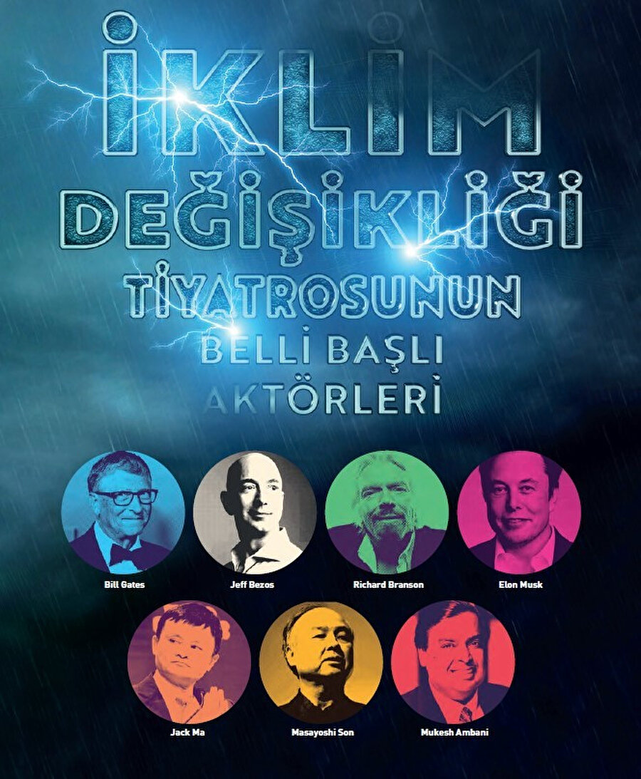 İklim değişikliği tiyatrosunun belli başlı aktörleri.
