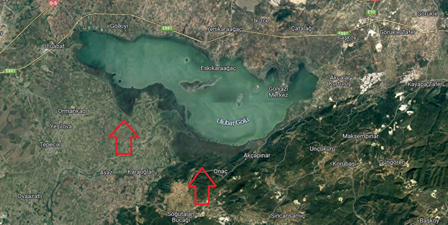 Korumaya alınmıştı: Uluabat Gölü'ndeki çekilme uydu görüntülerine yansıdı
