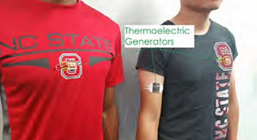 Kişi hareket ettiğinde elektron aktarımı meydana geliyor.