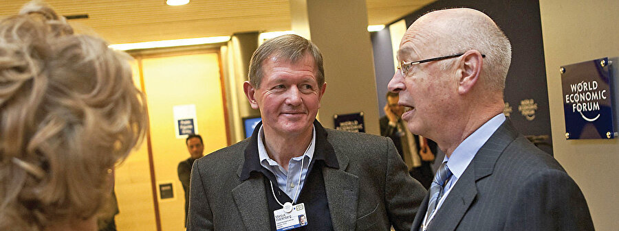 Jan Wallenberg ve Klaus Schwab.