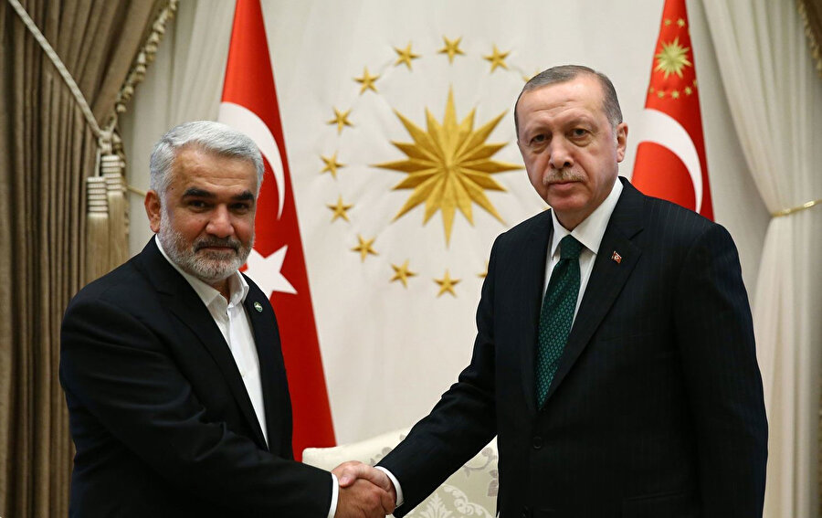 Cumhurbaşkanı Recep Tayyip Erdoğan ve HÜDA-Par Genel Başkanı Zekeriya Yapıcıoğlu