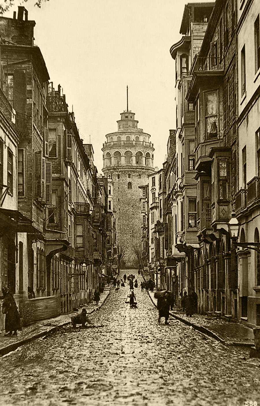 1900'lerin başı, İstanbul, Galata Kulesi.