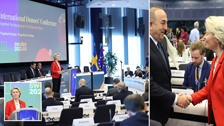 AB'nin deprem bölgelerine destek için düzenlediği Uluslararası Bağışçılar Konferansı