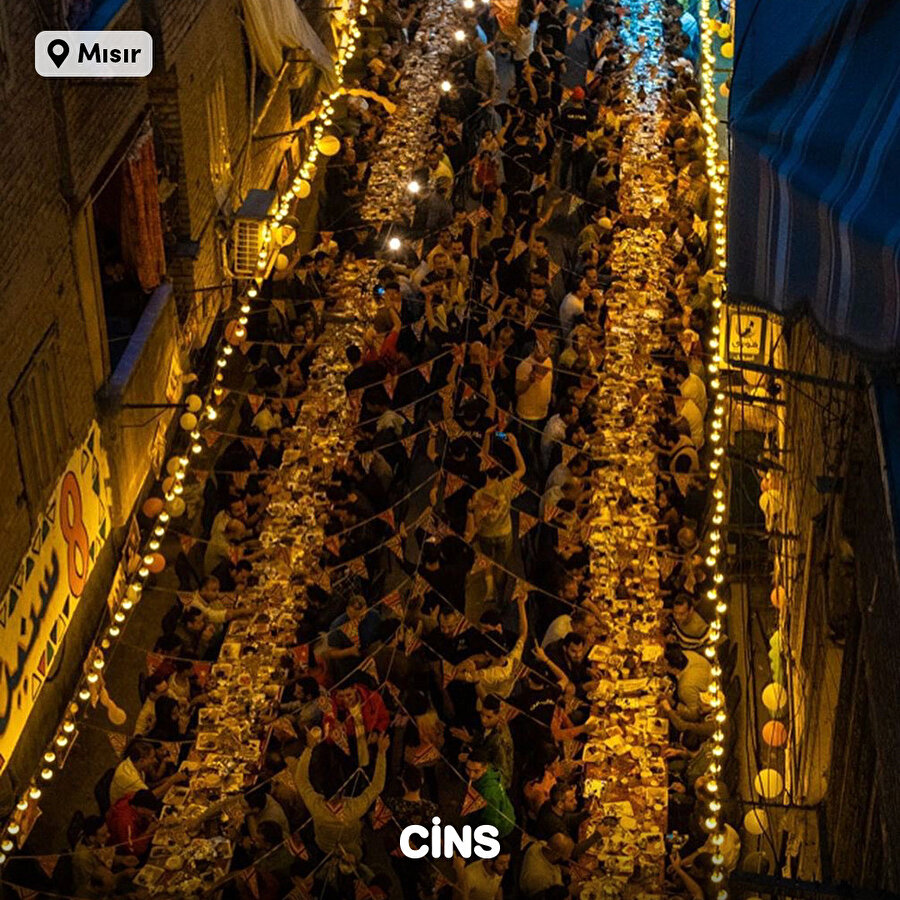 Mısır'da toplu iftar heyecanı