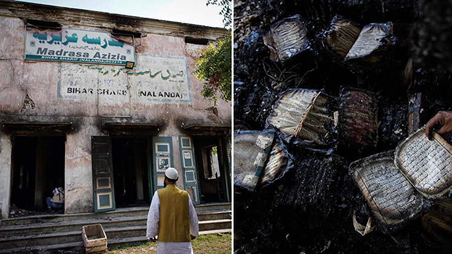 ​Hindutva çeteleri, medresenin yanı sıra şehirdeki Müslümanları ve Müslümanların mülklerini de hedef aldı.