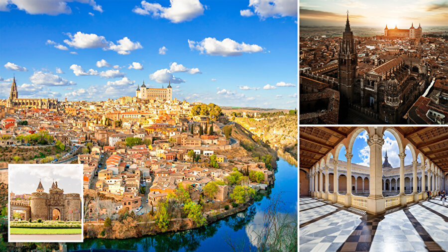Toledo, İspanya'nın ortasında Kastilya-La Mancha bölgesinin merkezi şehir.