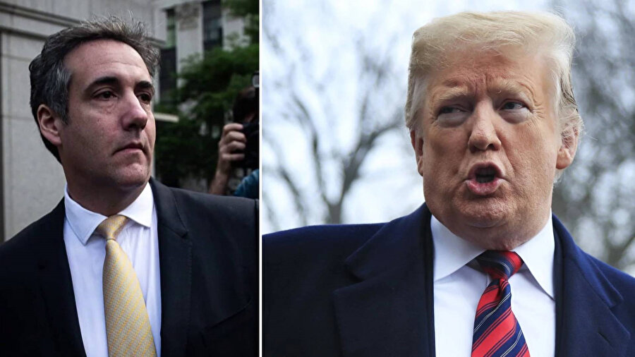 ​Eski ABD Başkanı Donald Trump (sağda) ve eski avukatı Michael Cohen (solda)