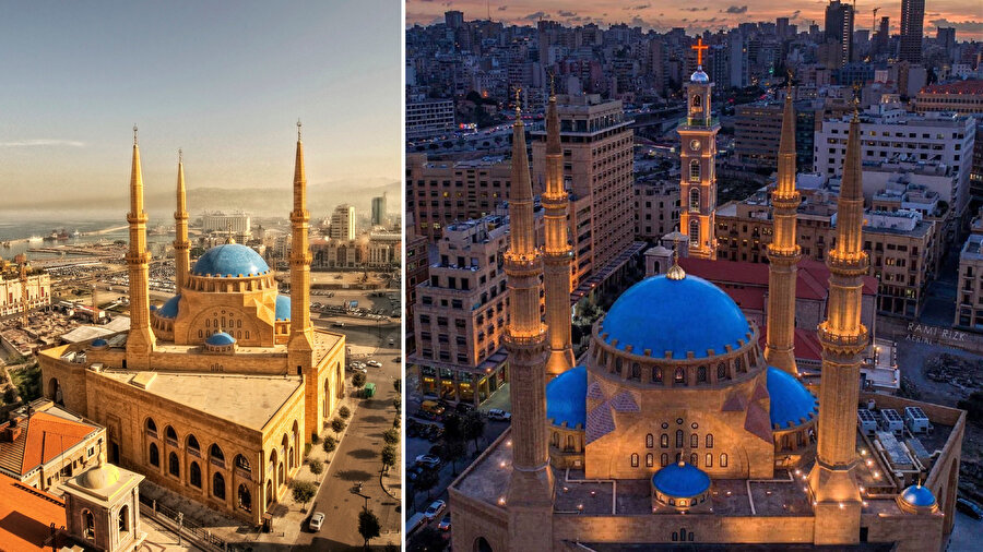 Muhammed el-Emin Camii'nin inşası tamamlandıktan sonra, yanındaki kilisenin çan kulesinin yüksekliği de Hristiyanlar tarafından aynı seviyeye çıkarılmıştır.