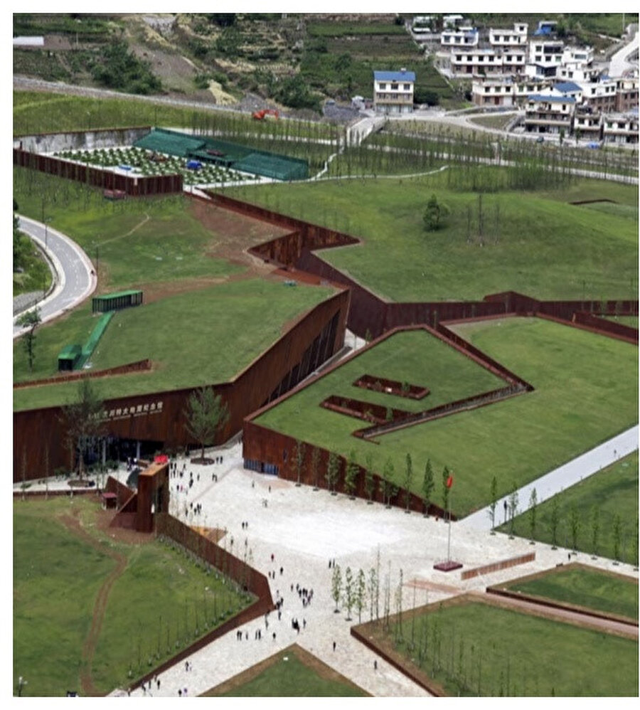 Sichuan Ulusal Deprem Anıtı ve Müzesi.