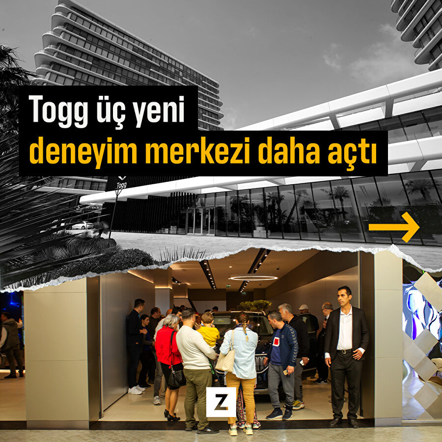 Togg üç yeni deneyim merkezi daha açtı