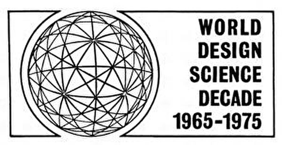 Buckminster Fuller, Dünya Tasarım Bilimi 10. Yılı (The World Design Science Decade) seri afişi. 