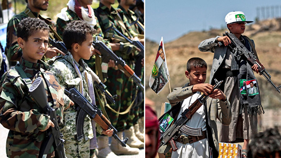 Günümüzde Hûsî saflarında yer alan çok sayıda çocuk asker bulunuyor.