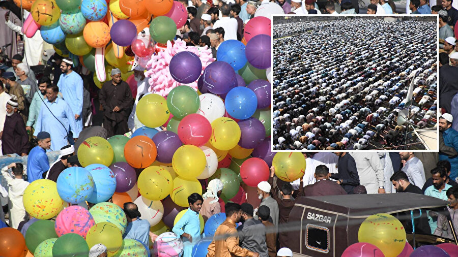 Pakistan'da bayram namazı eda edildi
