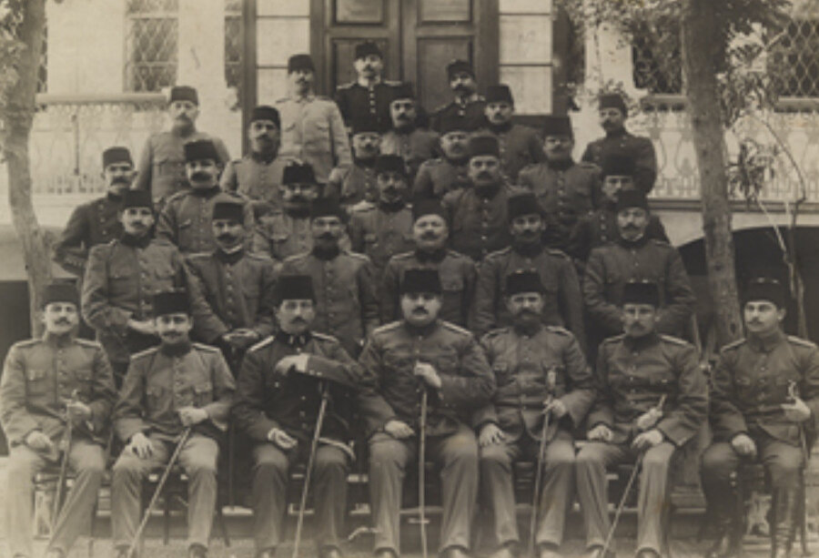 Osmanlı'nın 6. Ordusu'na mensup bir grup subay.