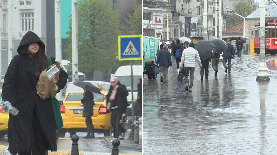 İstanbul'da şiddetli yağış etkili oldu, vatandaşlar zorluk yaşadı
