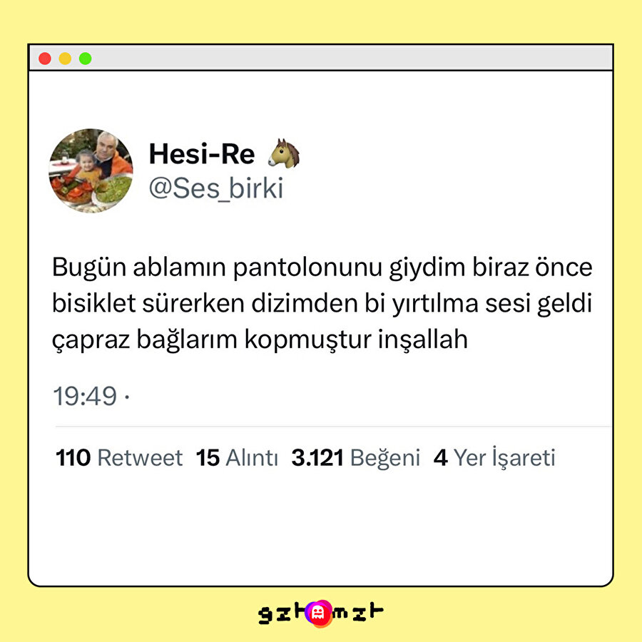 Pantolonu katlayıp yerine koy devam