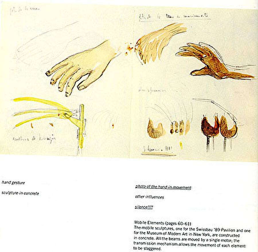 Eskiz defterinden bir çizim.