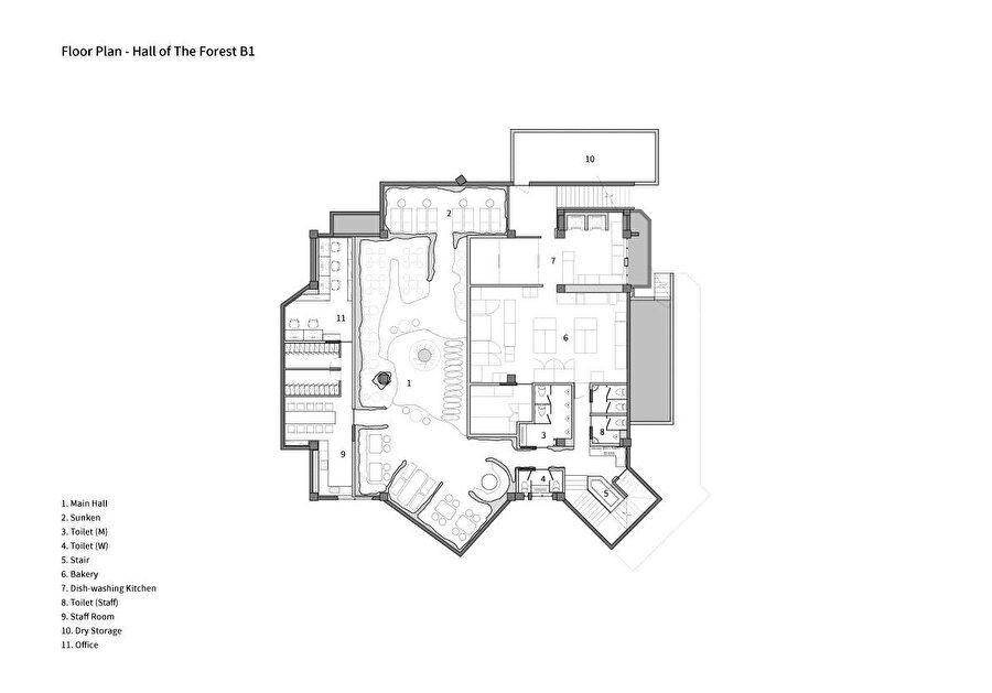 Kilise bodrum kat planı.