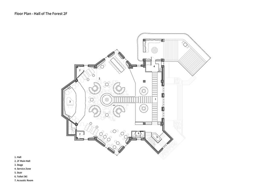 Kilise birinci kat planı.