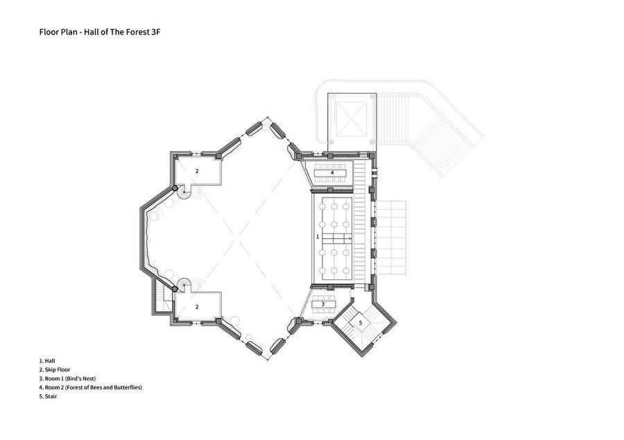 Kilise ikinci kat planı.