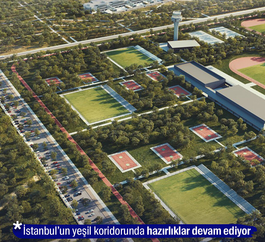 Kentin yeşil koridorunda çalışmalar sürüyor