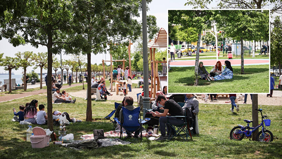 Oy kullanan İstanbullular parklara akın etti