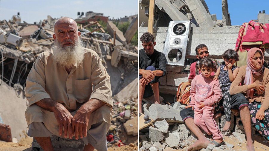 İsrail'in Gazze'ye düzenlediği hava saldırılarında onlarca aile evsiz kaldı.