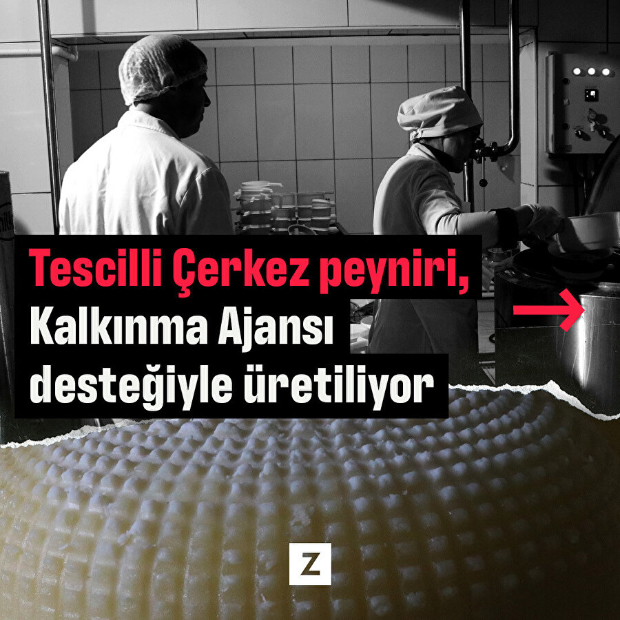 Tescilli Çerkez peyniri, Kalkınma Ajansı desteğiyle üretiliyor 