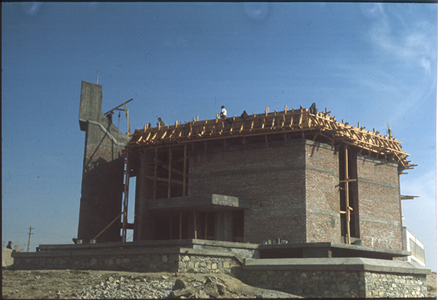 Etimesgut Camii, yapım aşaması 
