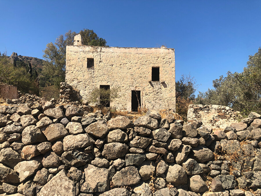 Bodrum, Yalıkavak, Sandıma Köyü, musandıralı ev örneği. 