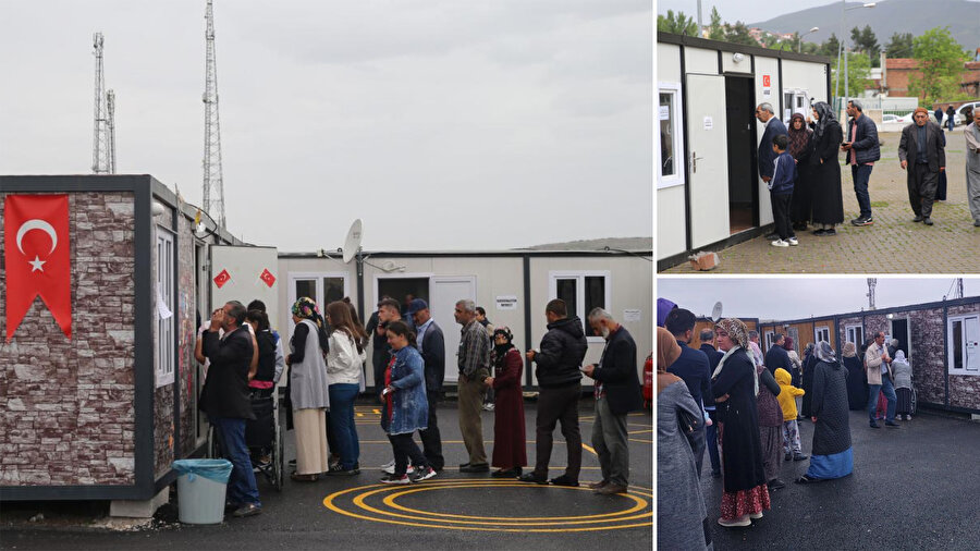 Deprem bölgesinde kullanılan oy