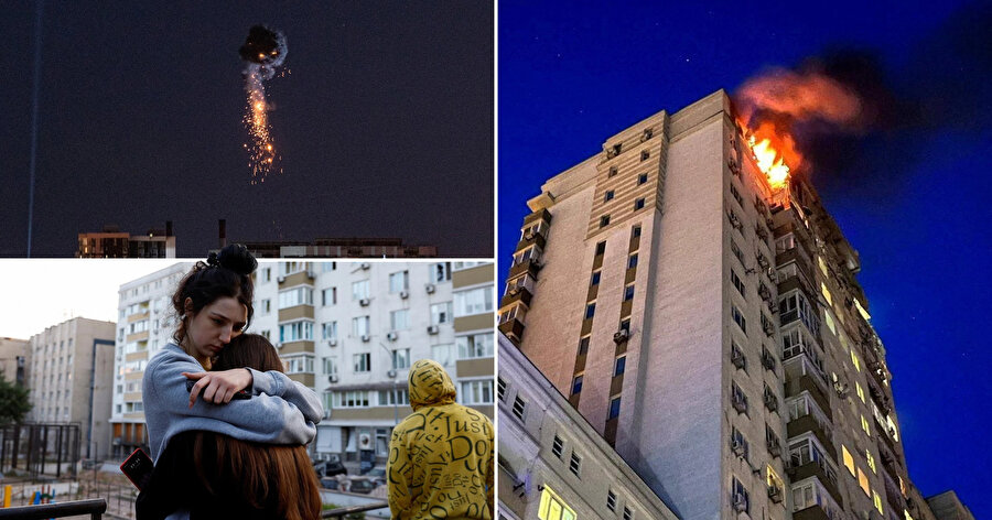 Moskova İHA saldırısından görüntüler