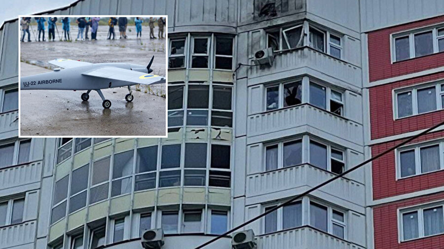 Rusya'da İHA'lar binaları vurdu